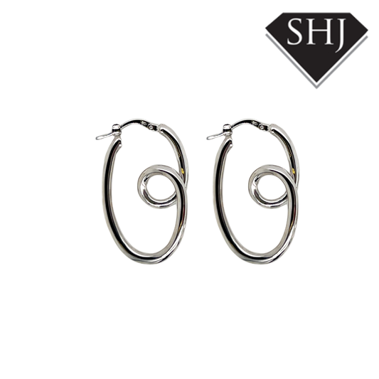 Silver Hoop Earrings