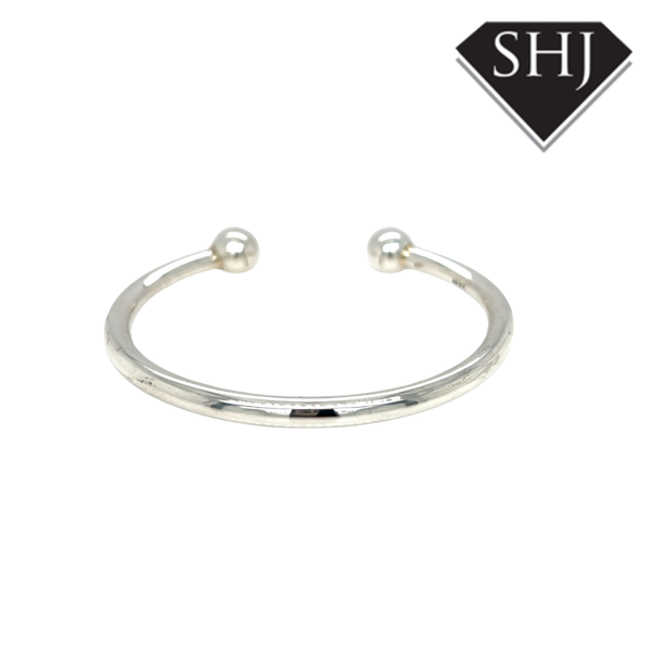 Silver Torque Bangle