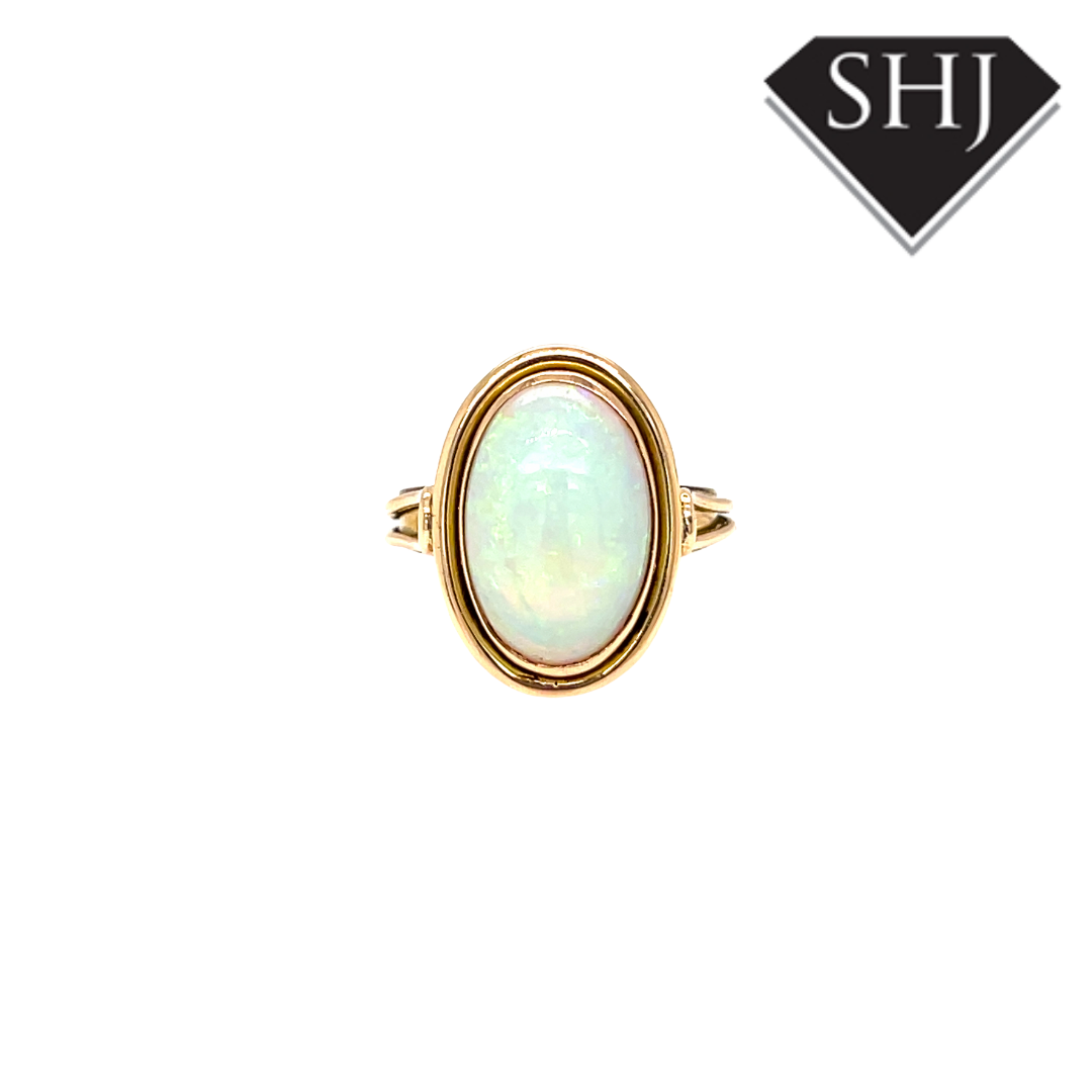 14ct Yellow Gold Opal Ring