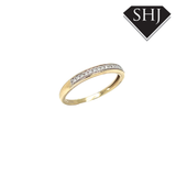 9ct Yellow Gold 0.08ct Diamond Eternity Ring