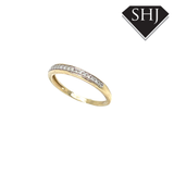 9ct Yellow Gold 0.08ct Diamond Eternity Ring