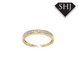 9ct Yellow Gold 0.08ct Diamond Eternity Ring