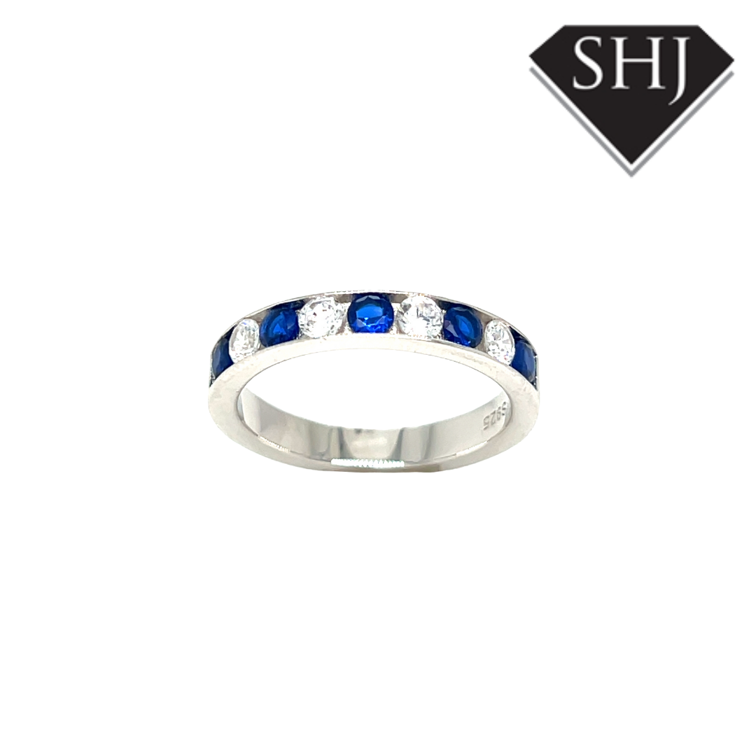 Silver Coloured CZ Ring