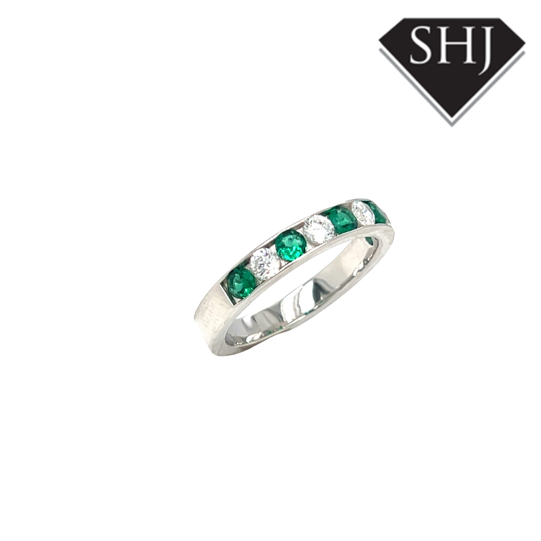 Silver Coloured CZ Ring