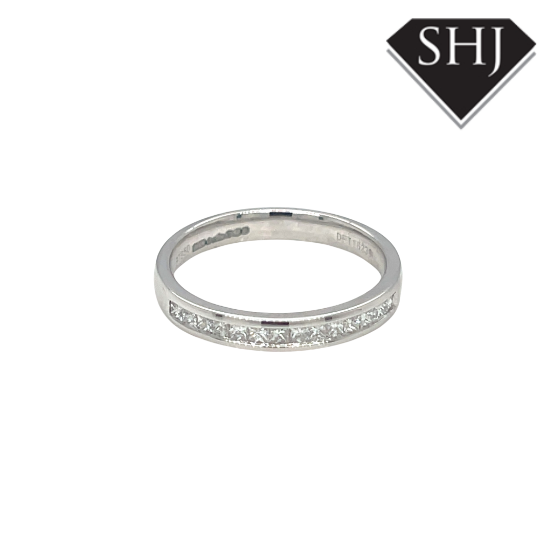 Platinum 0.25ct Princess Cut Diamond Eternity Ring