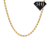 Silver Gold Plated CZ Necklace