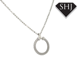 Silver Circle Necklace