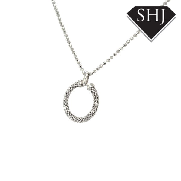 Silver Circle Necklace