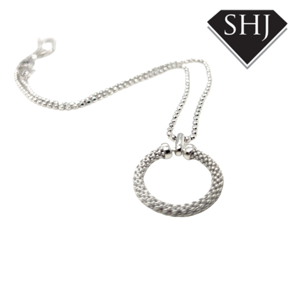 Silver Circle Necklace