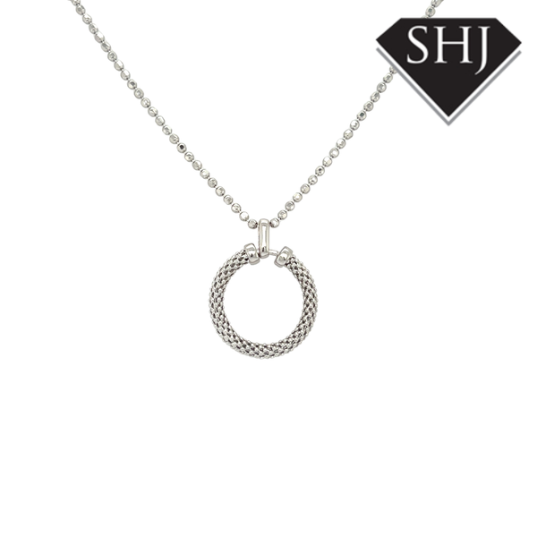 Silver Circle Necklace