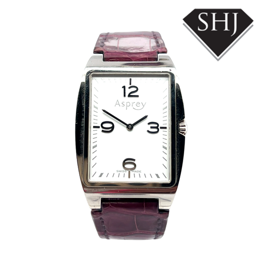 Asprey 18ct White Gold Manual 2007 Box & Papers