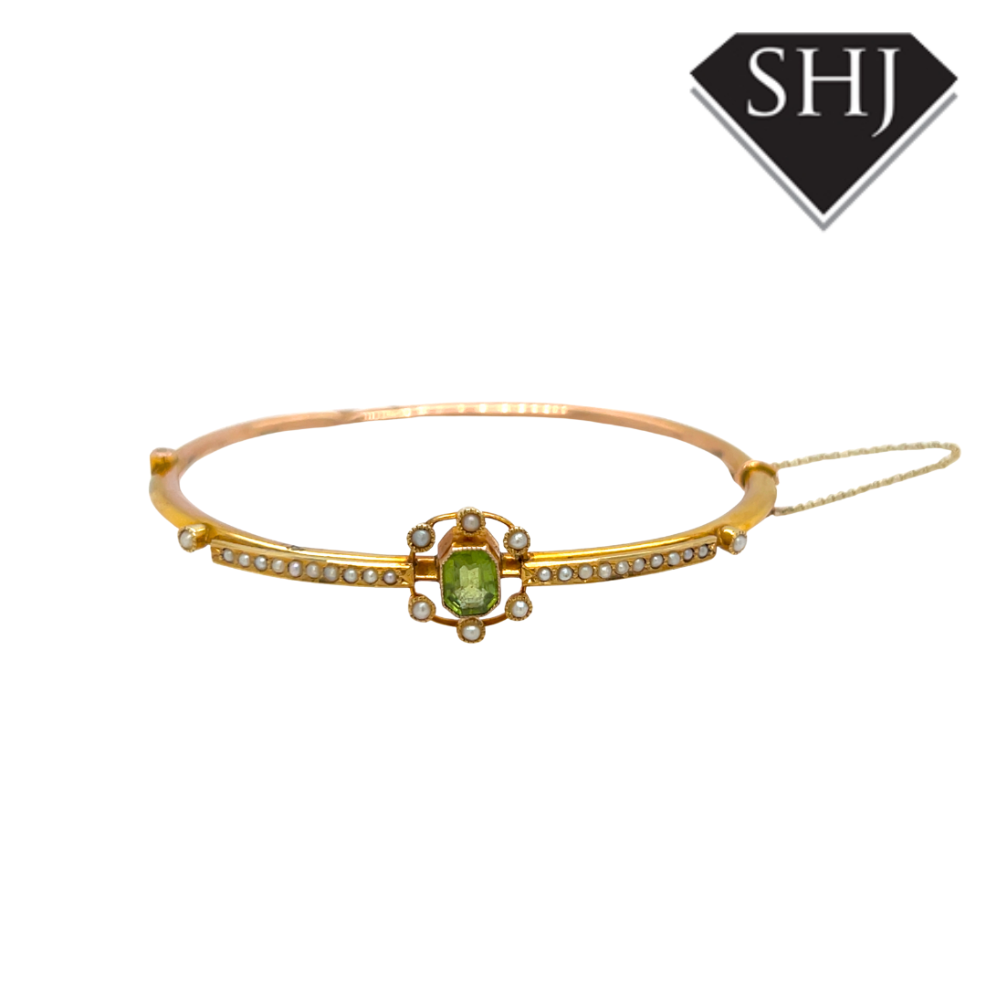 9ct Yellow Gold Pearl Bracelet