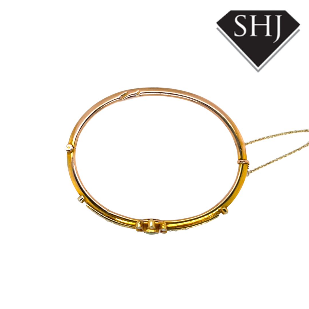 9ct Yellow Gold Pearl Bracelet
