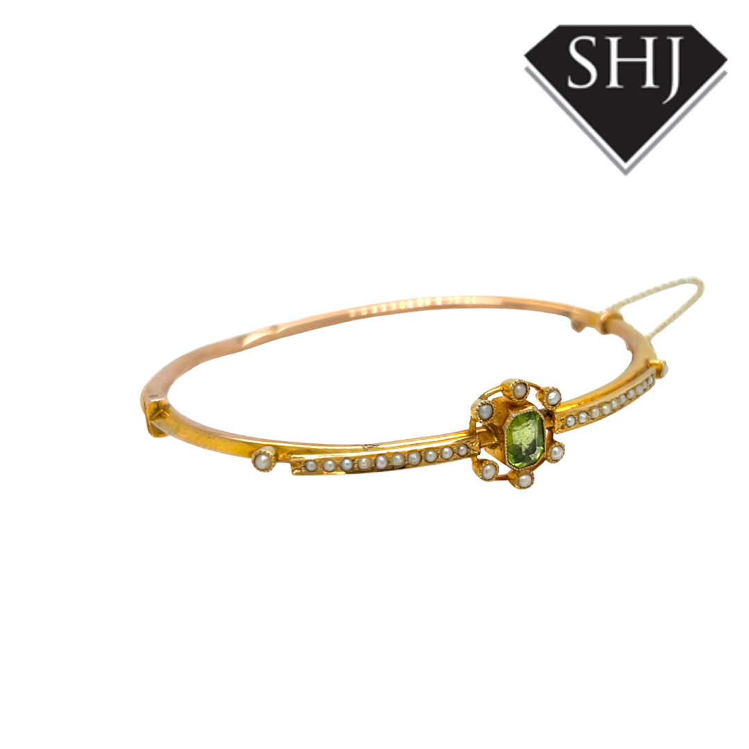 9ct Yellow Gold Pearl Bracelet