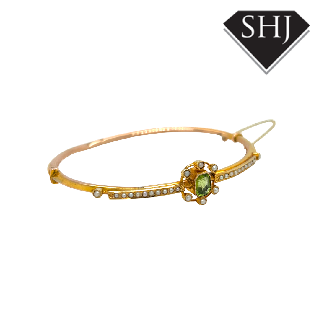 9ct Yellow Gold Pearl Bracelet