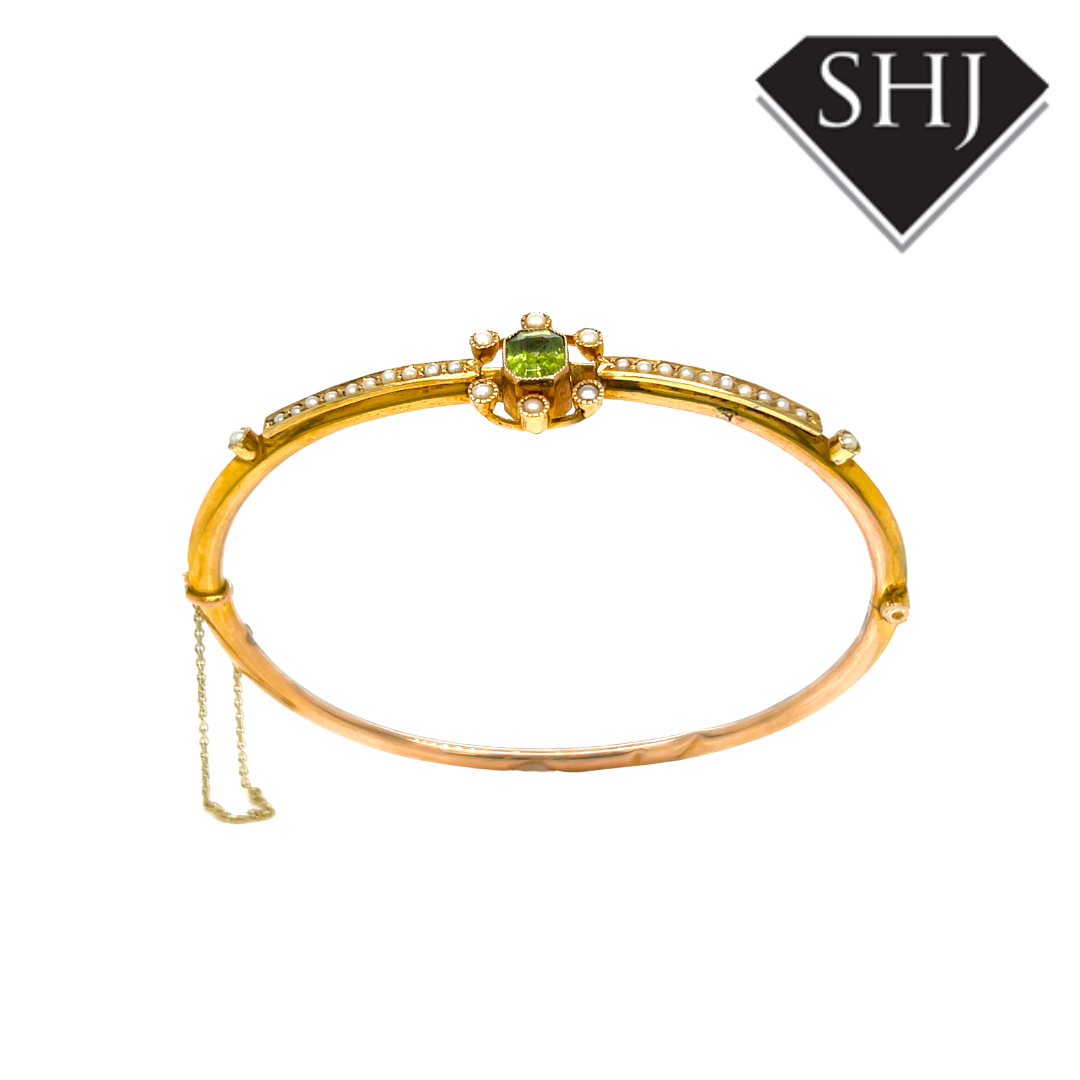 9ct Yellow Gold Pearl Bracelet