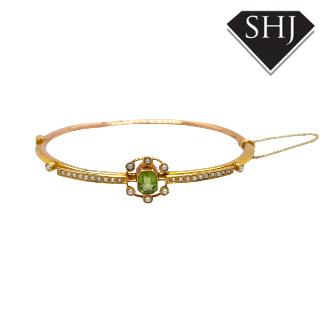 9ct Yellow Gold Pearl Bracelet