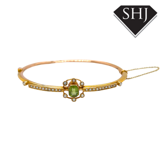 9ct Yellow Gold Pearl Bracelet