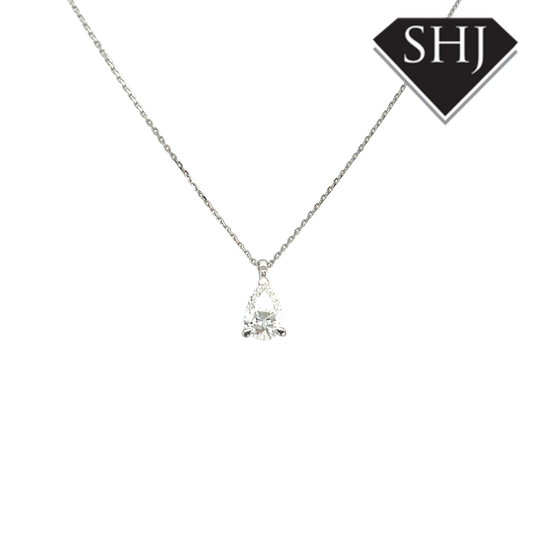 18ct White Gold Lab Grown 2.06ct Diamond Pendant