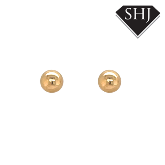 9ct Yellow Gold Ball Studs