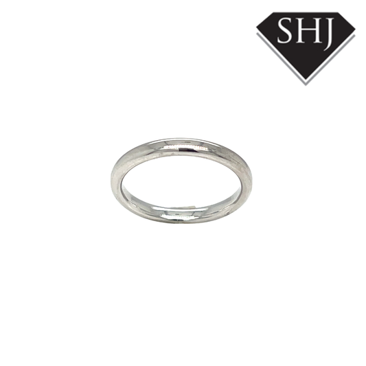 18ct White Gold Wedding Band