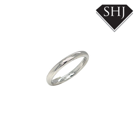 18ct White Gold Wedding Band