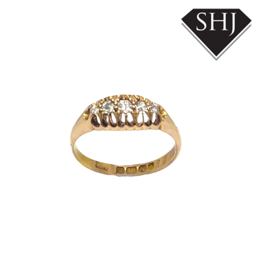 18ct Yellow Gold 5 Stone Diamond Ring