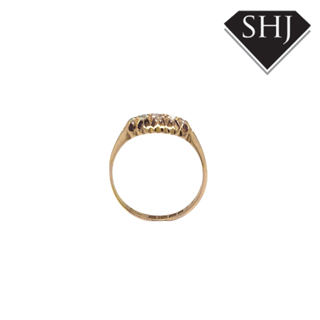 18ct Yellow Gold 5 Stone Diamond Ring