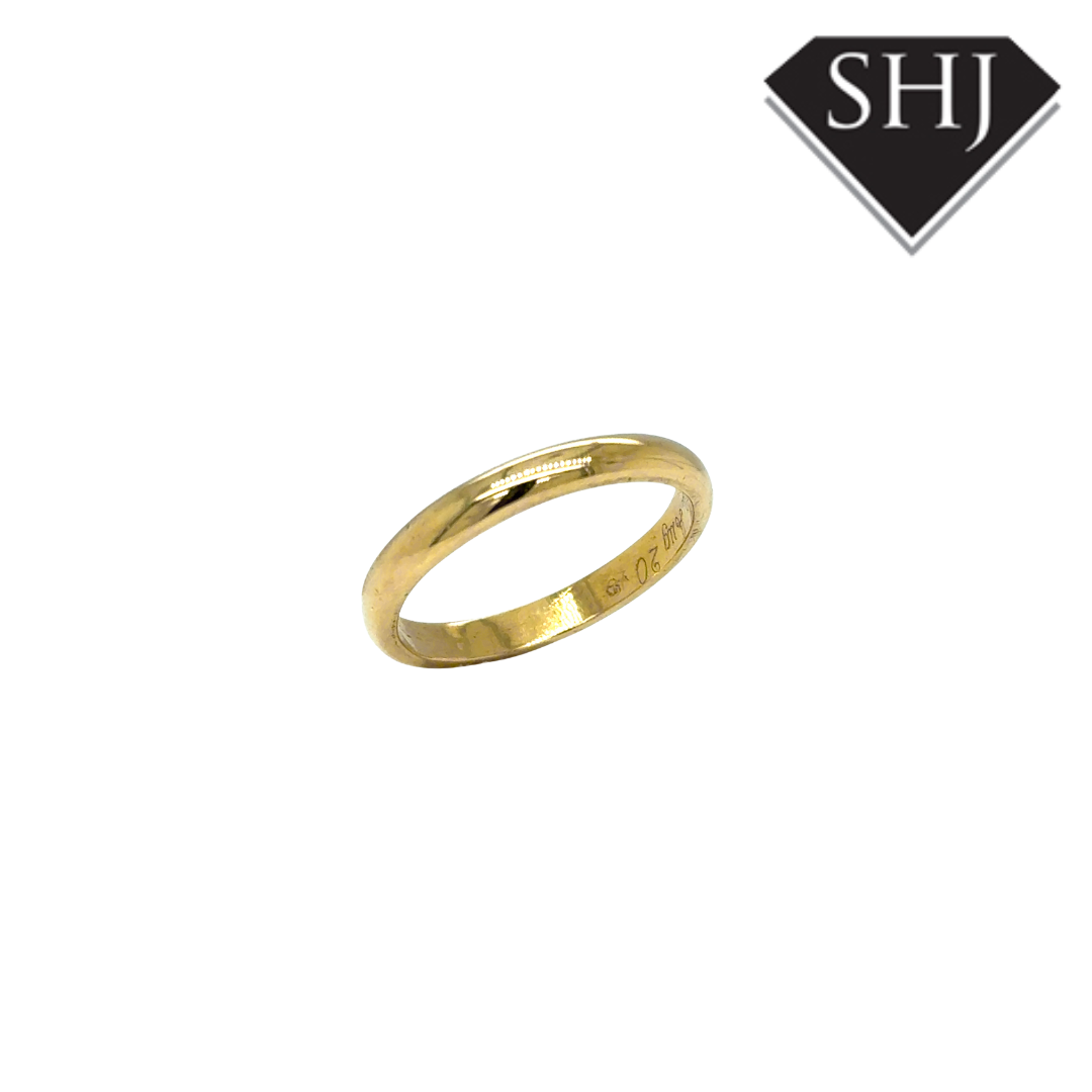 18CT Yellow Gold 2mm Wedding Band