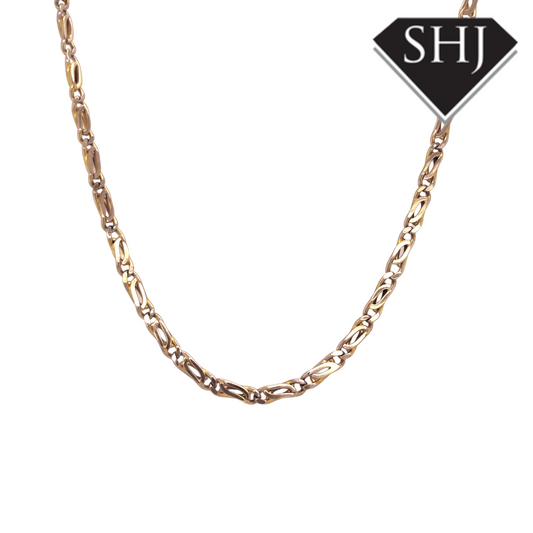 9ct Yellow Gold 18" Fancy Chain