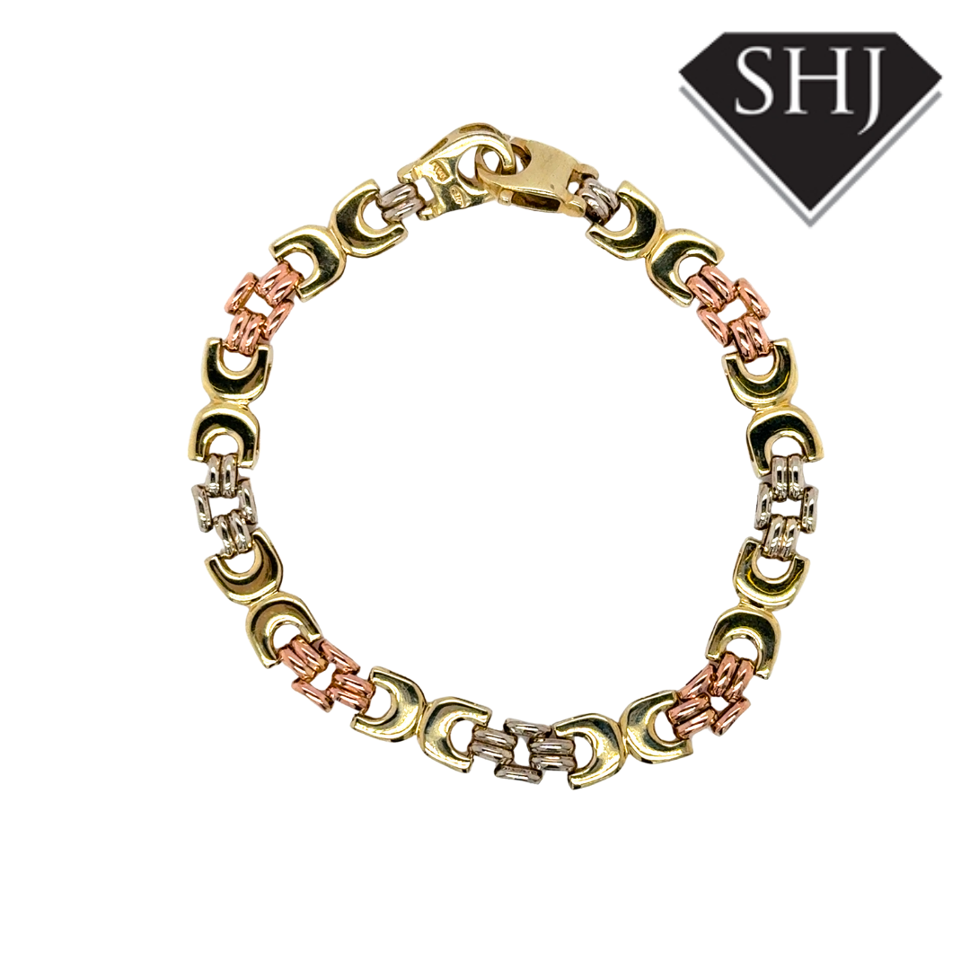 9ct Tri Gold Bracelet