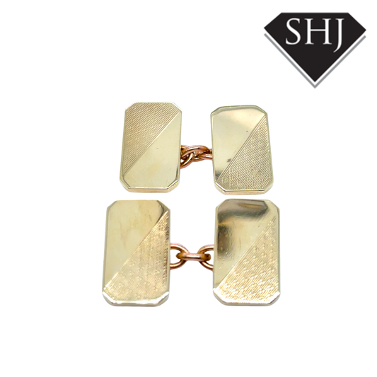 9ct Yellow Gold Cufflinks