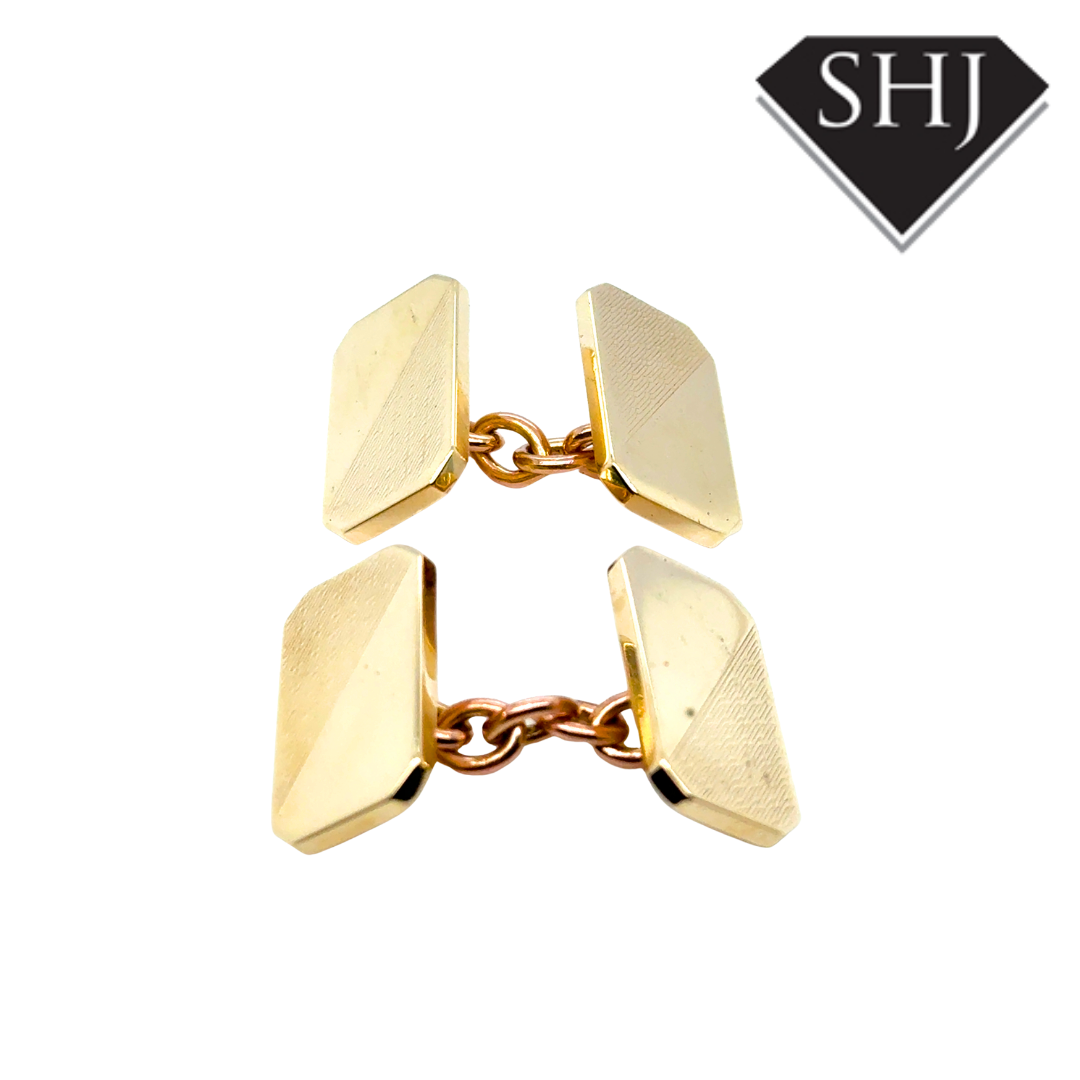 9ct Yellow Gold Cufflinks