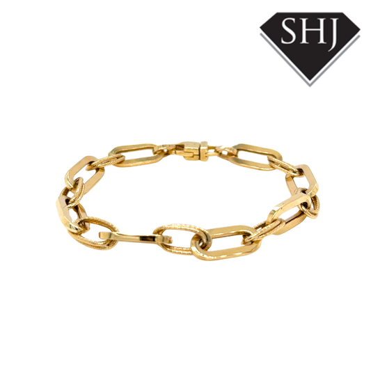 9ct Yellow Gold 7" Link Bracelet