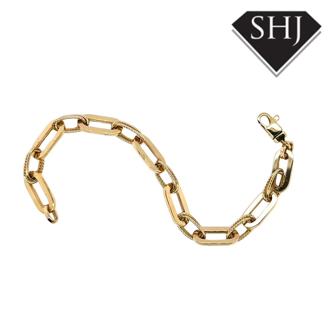 9ct Yellow Gold 7" Link Bracelet