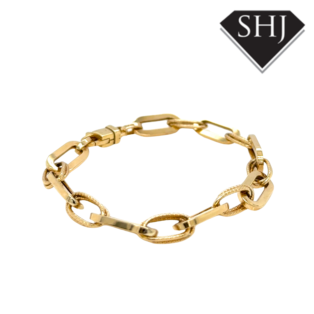 9ct Yellow Gold 7" Link Bracelet