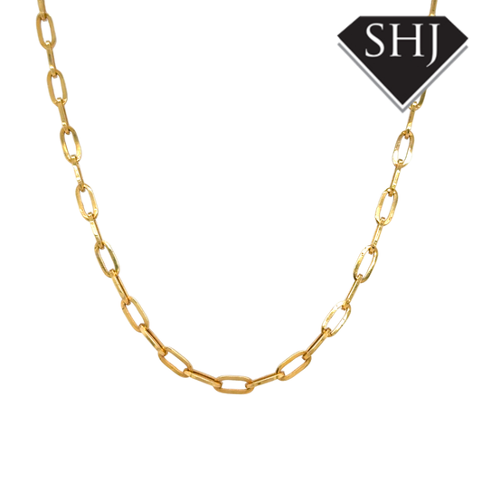 18ct Yellow Gold 18" Link Chain