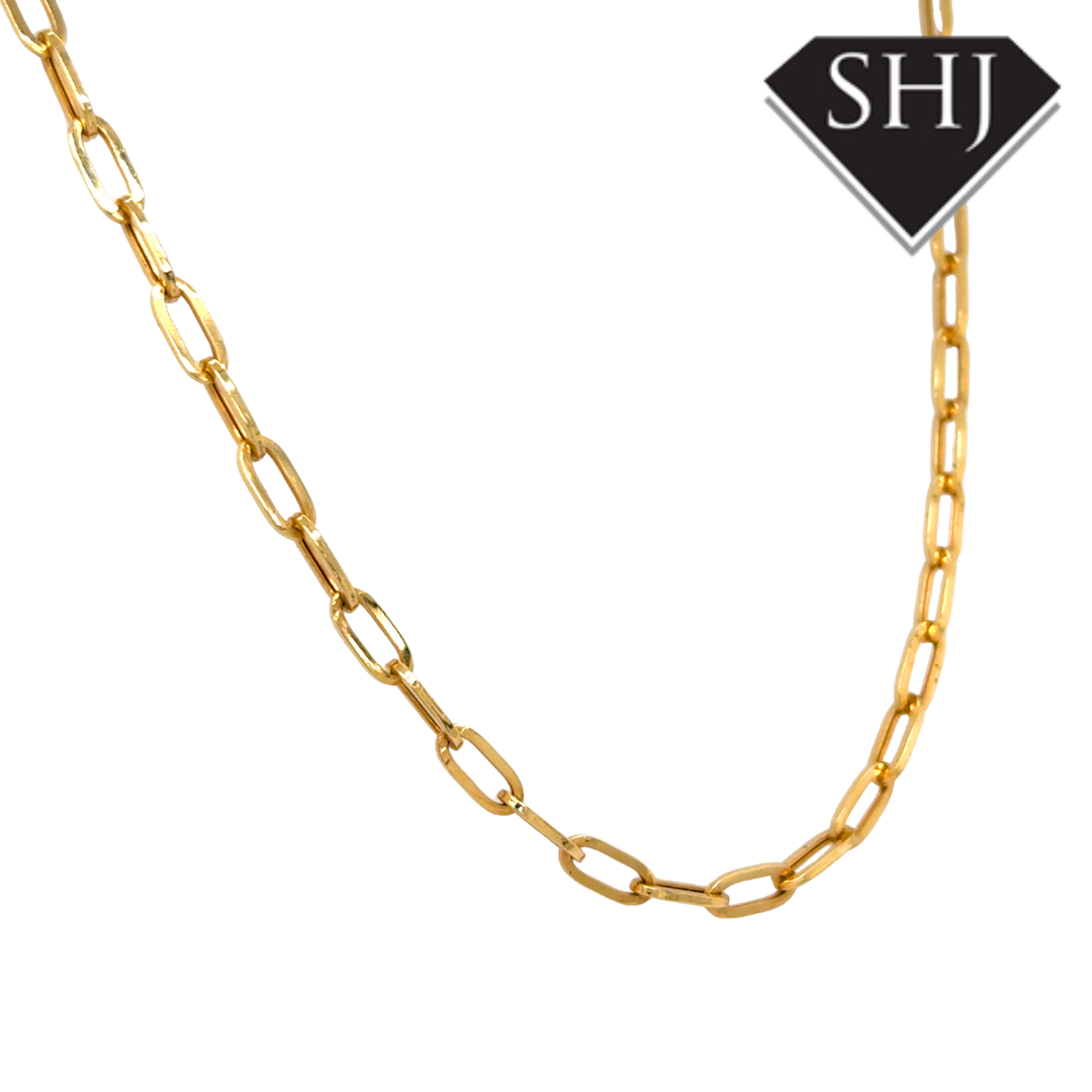 18ct Yellow Gold 18" Link Chain