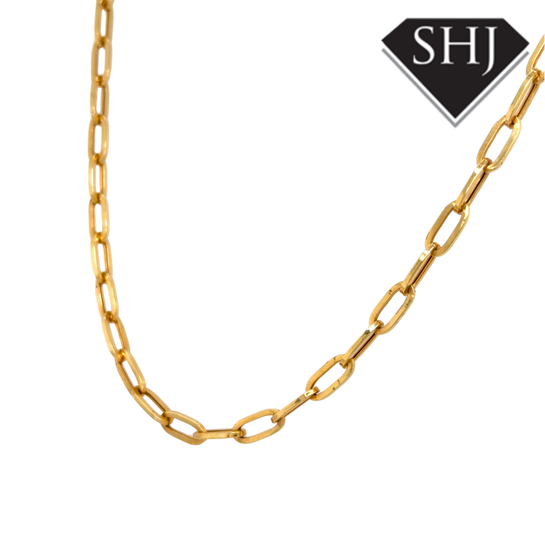 18ct Yellow Gold 18" Link Chain