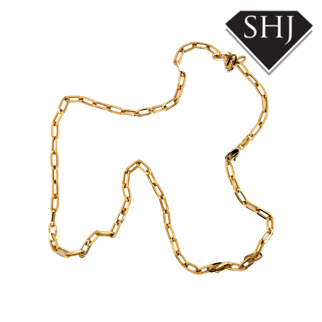 18ct Yellow Gold 18" Link Chain