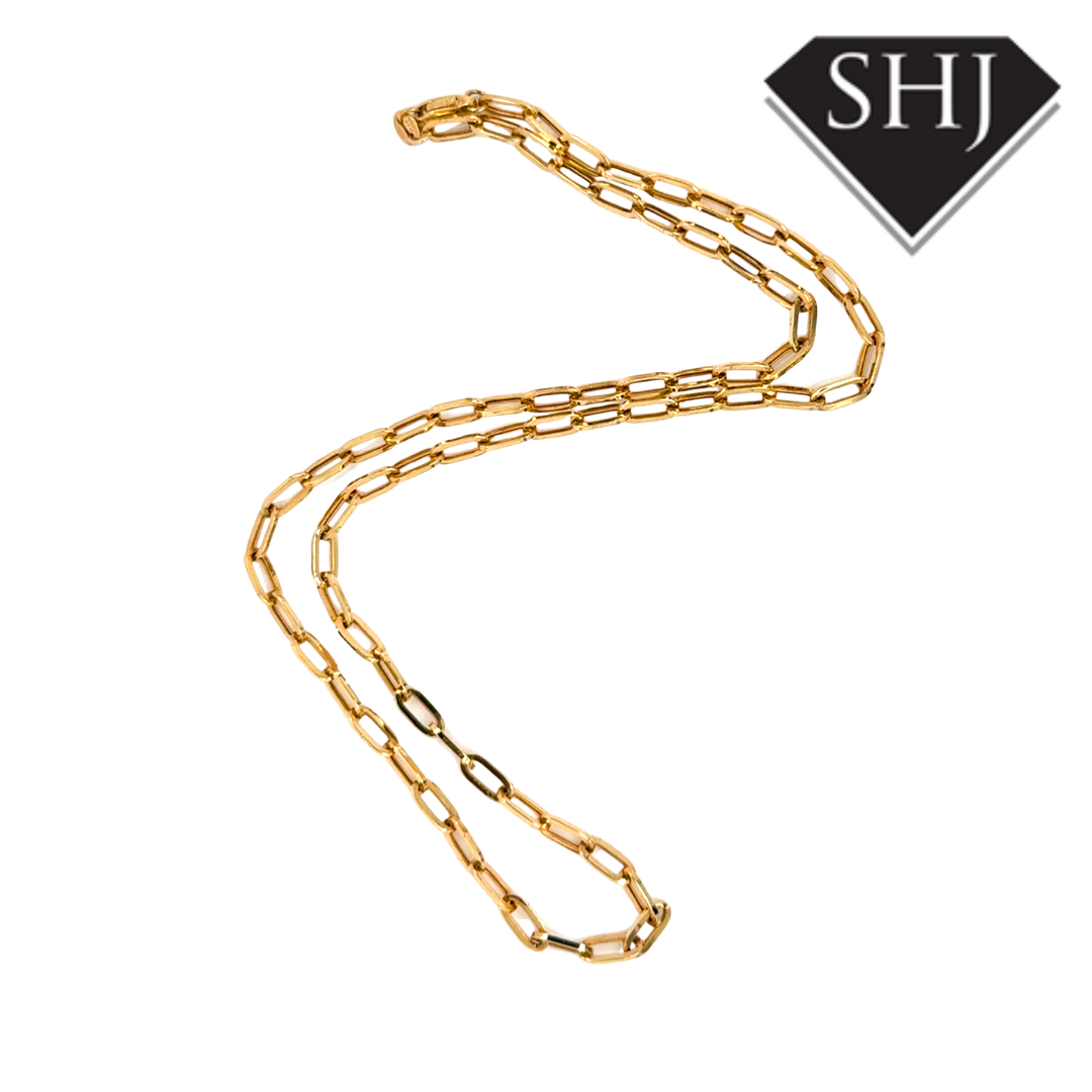 18ct Yellow Gold 18" Link Chain