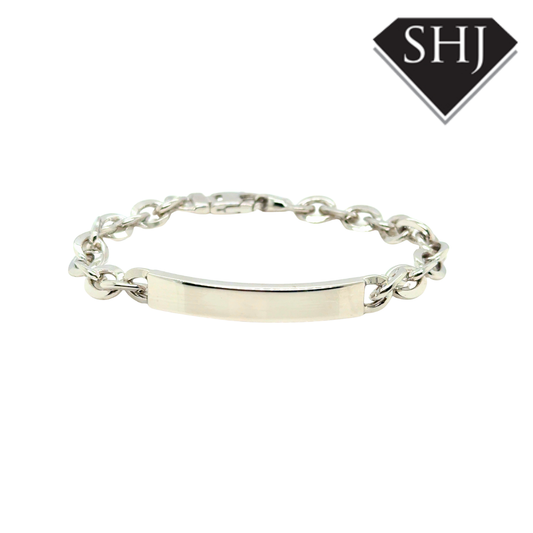 Silver Gents ID Bracelet