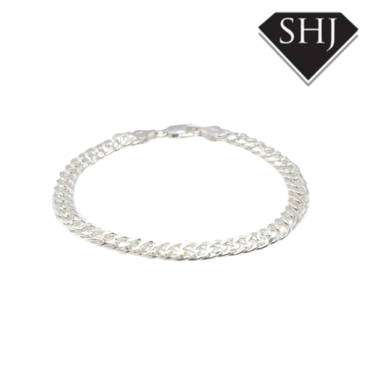 Silver Curb Chain Bracelet