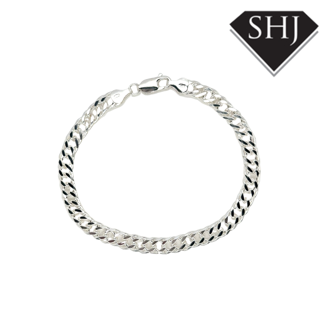 Silver Curb Chain Bracelet