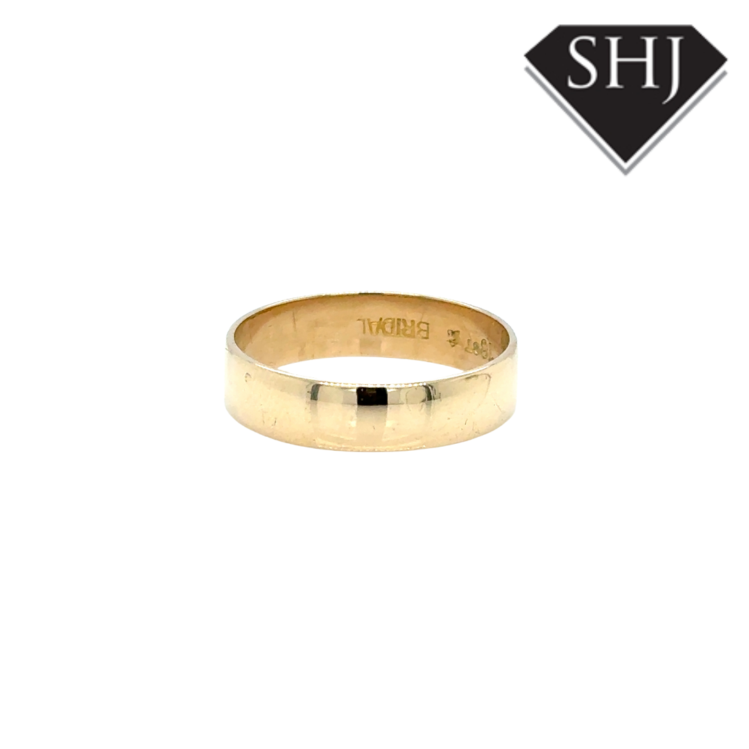 18CT Yellow Gold 5mm Wedding Band