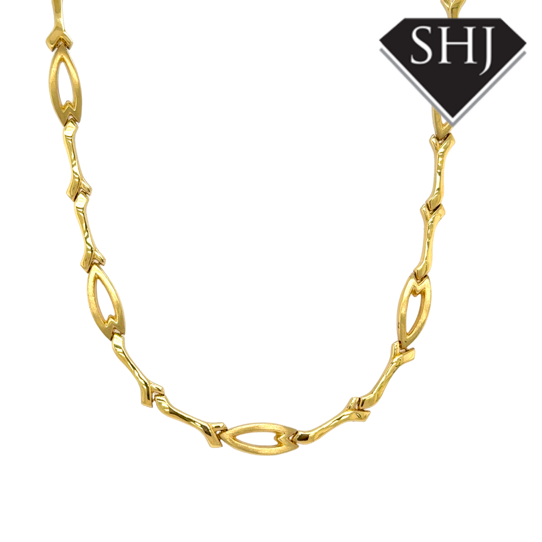 18ct Yellow Gold Collar Necklace