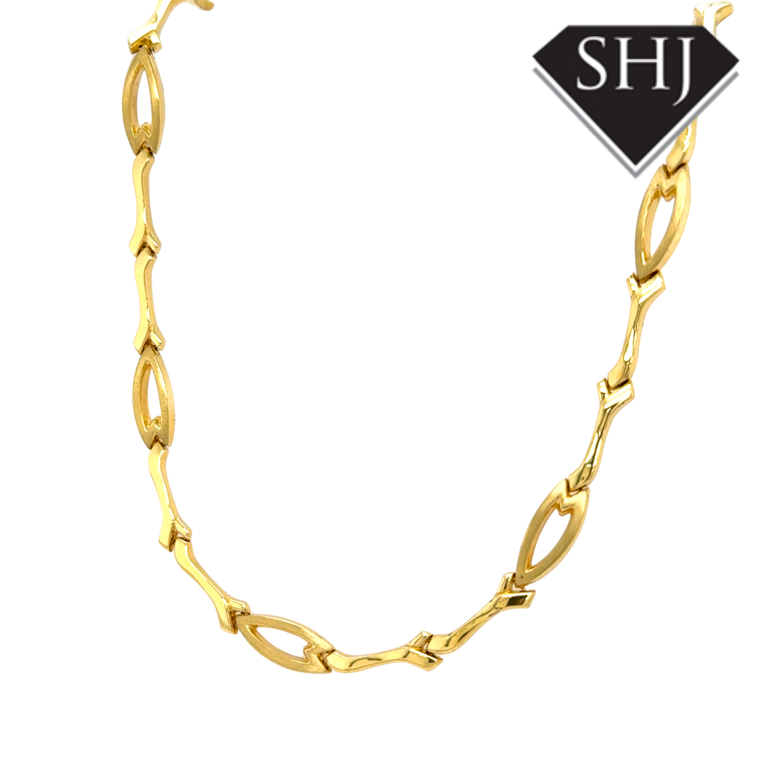 18ct Yellow Gold Collar Necklace