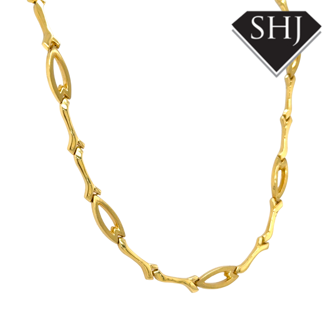 18ct Yellow Gold Collar Necklace