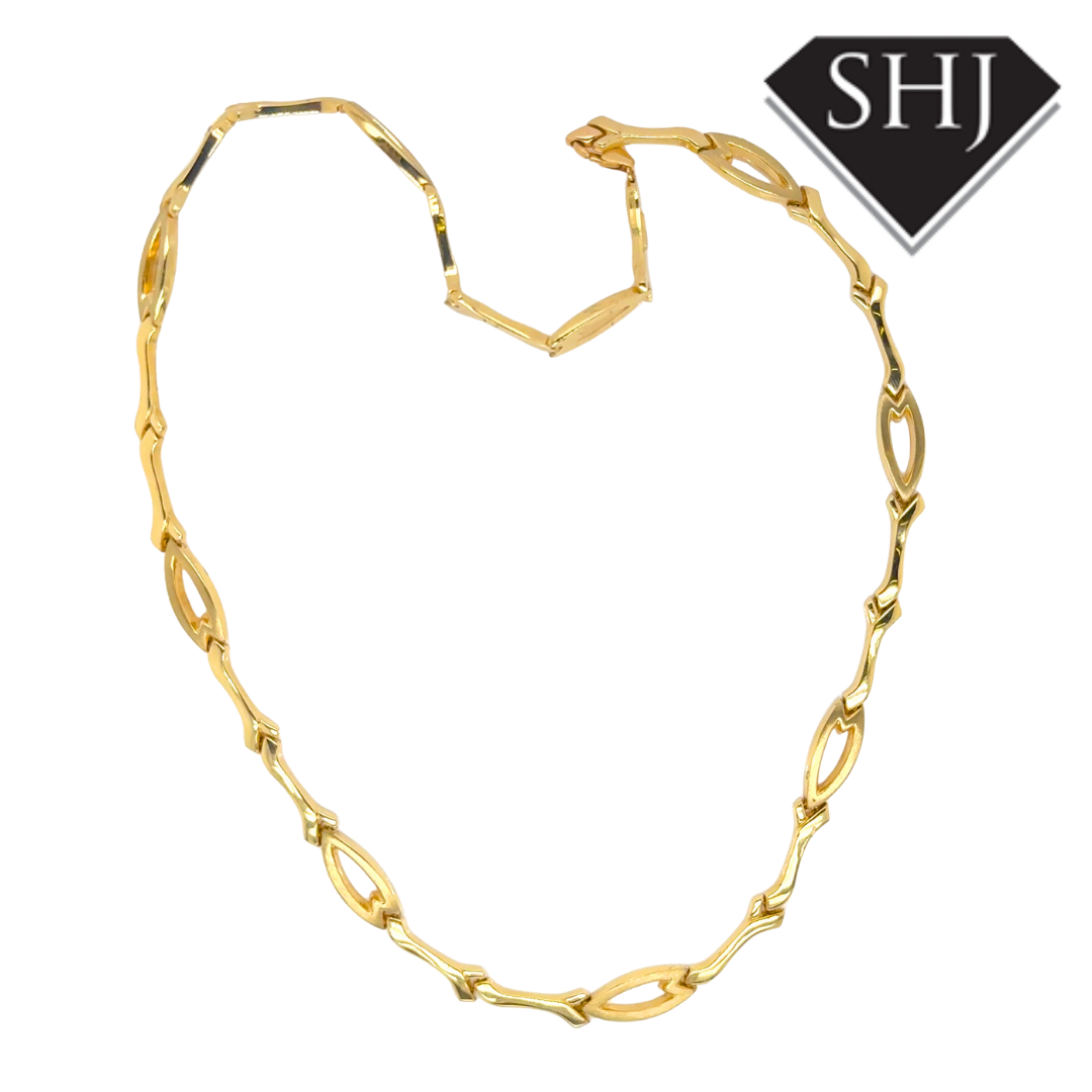 18ct Yellow Gold Collar Necklace