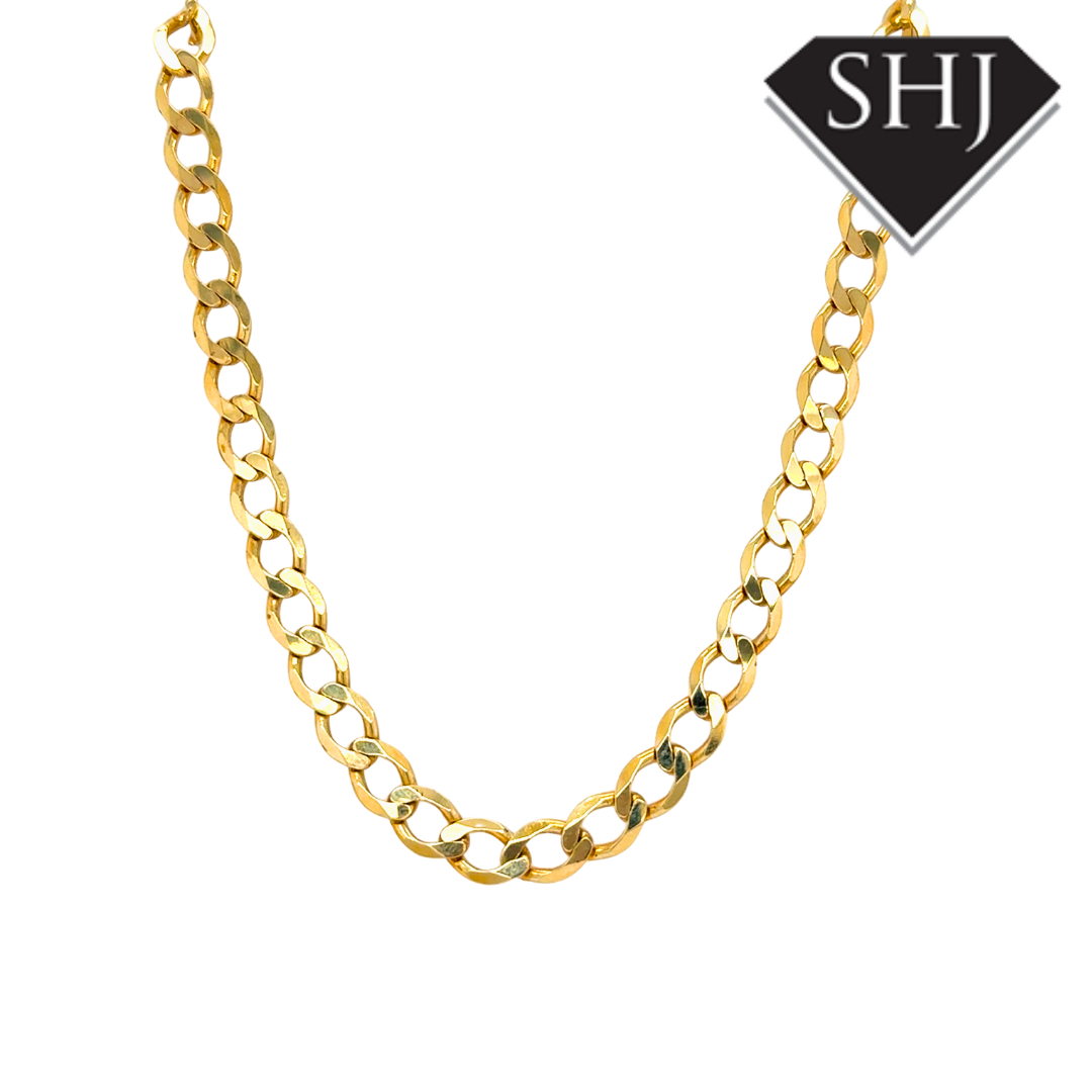 9ct Yellow Gold 20" Curb Chain